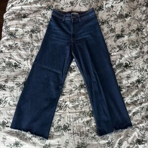Zara Dark Blue Flare Jeans